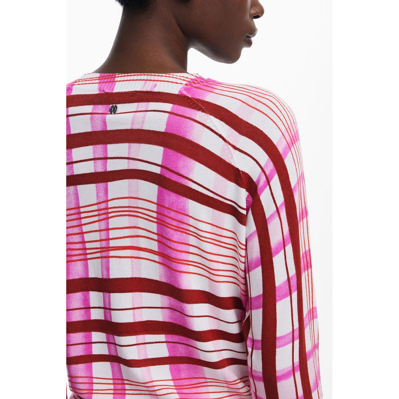Desigual Pink Viscose Sweater - Stylish & Comfortable