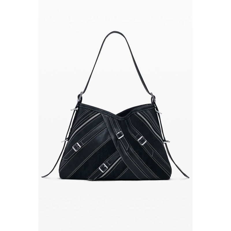 Desigual Black Polyethylene Fibonacci Buxton Handbag