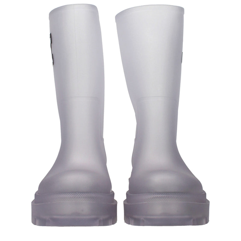 Off-White Transparent PVC Ankle Boots - Luxury Footwear