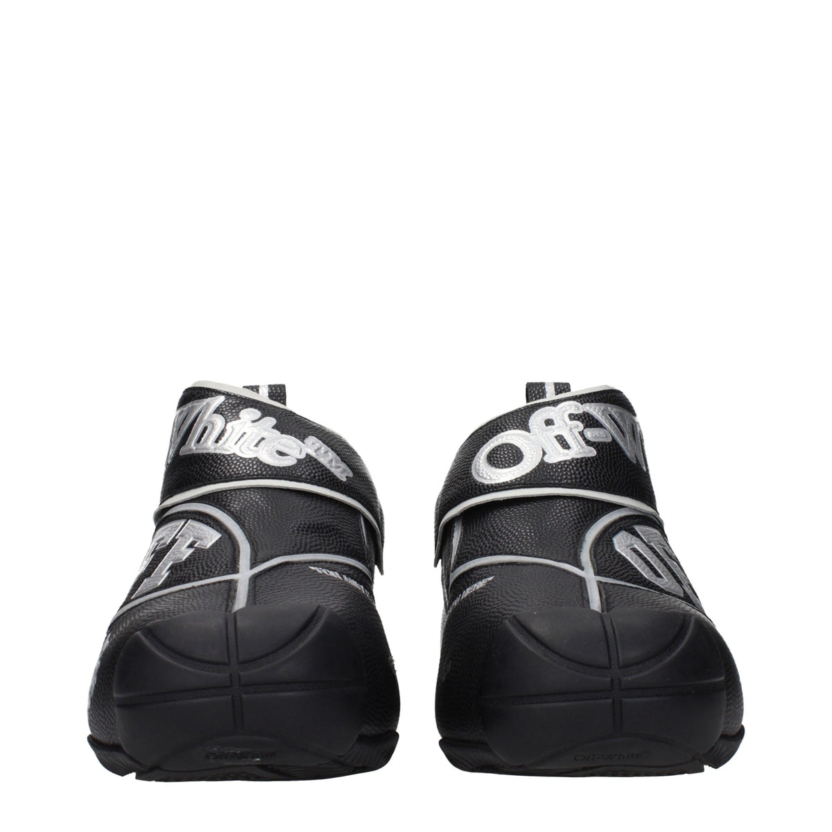 Off-White Black Leather High Tops - OMIA29GLEA0011072