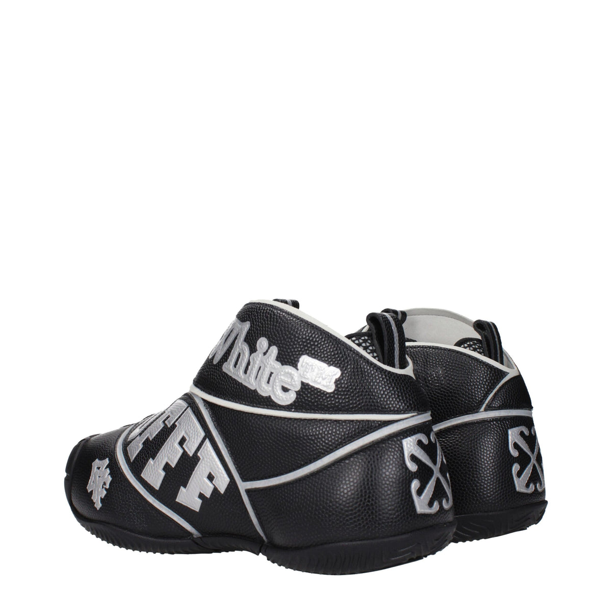 Off-White Black Leather High Tops - OMIA29GLEA0011072