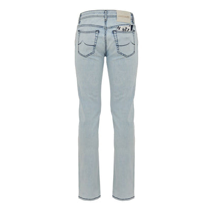 Jacob Cohen Blue Cotton Skinny Jean