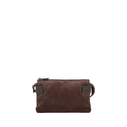 Brunello Cucinelli Sac à bandoulière en cuir de daim