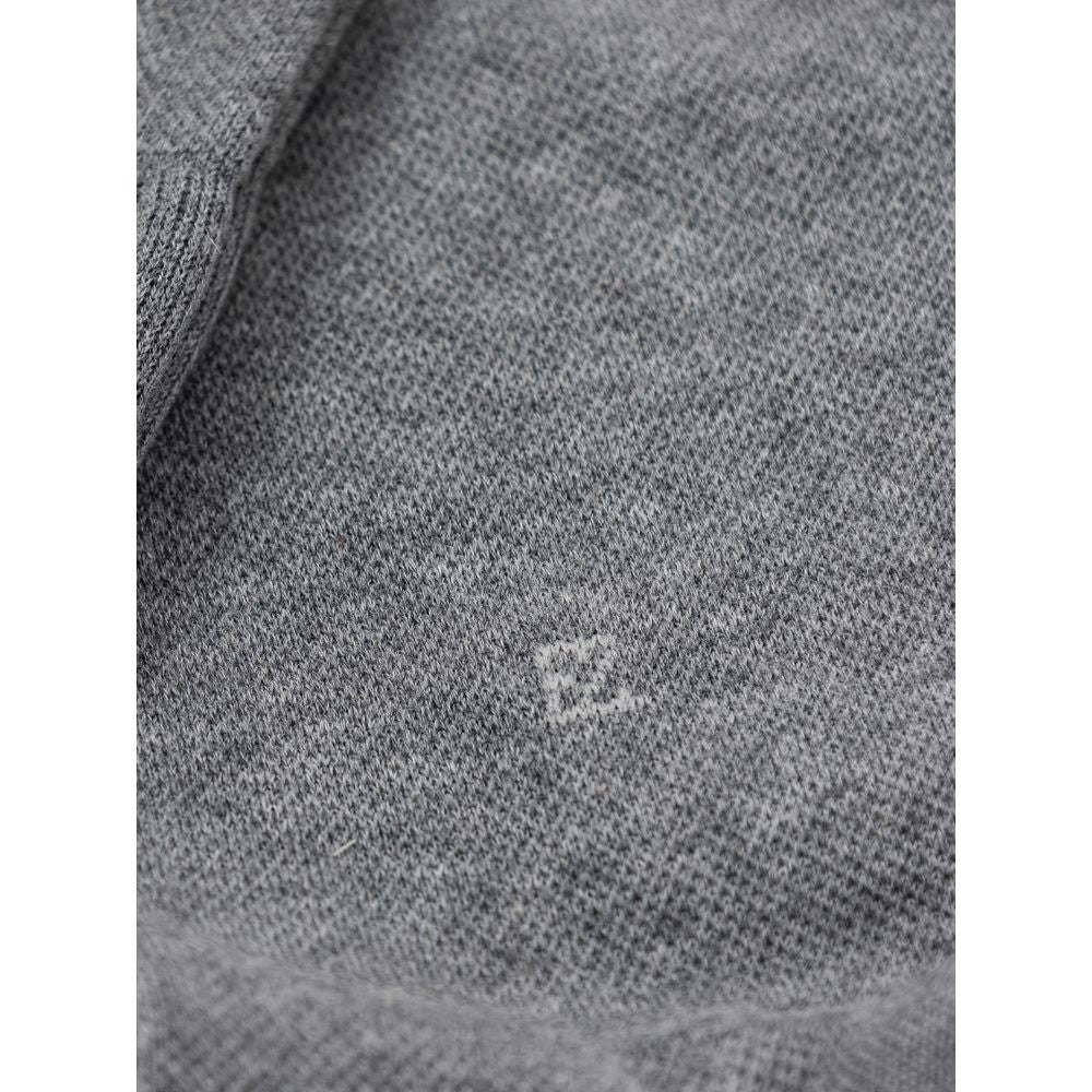 ZEGNA Gray Cotton Sock
