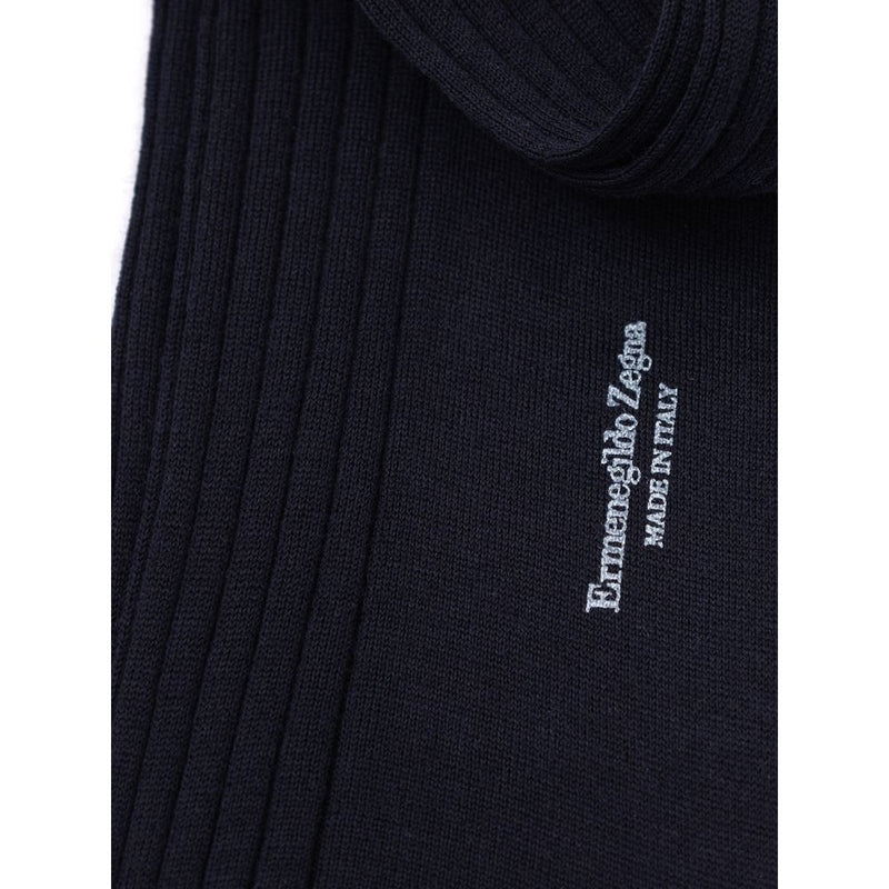 ZEGNA Navy Blue Wool Sock - 3-Pack for Men