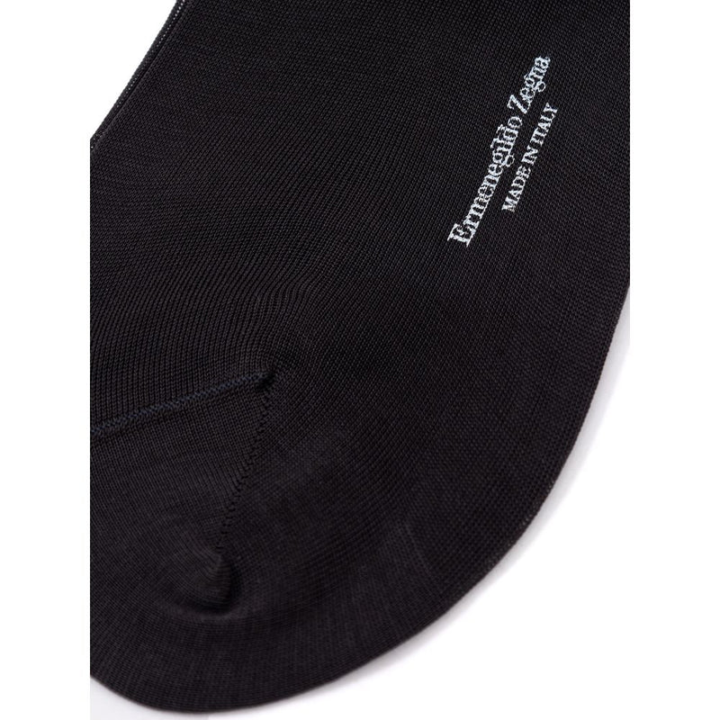 ZEGNA Gray Cotton Socks - 3-Pack for Men
