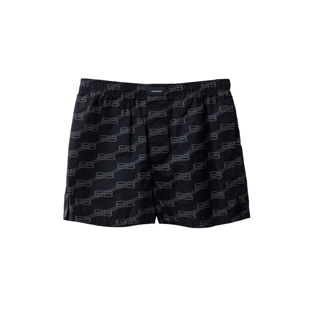 Balenciaga Bermuda Shorts en Coton Noir - Élégance et Confort