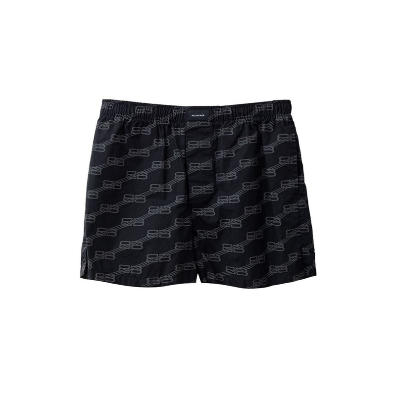 Balenciaga Bermuda Shorts en Coton Noir - Élégance et Confort