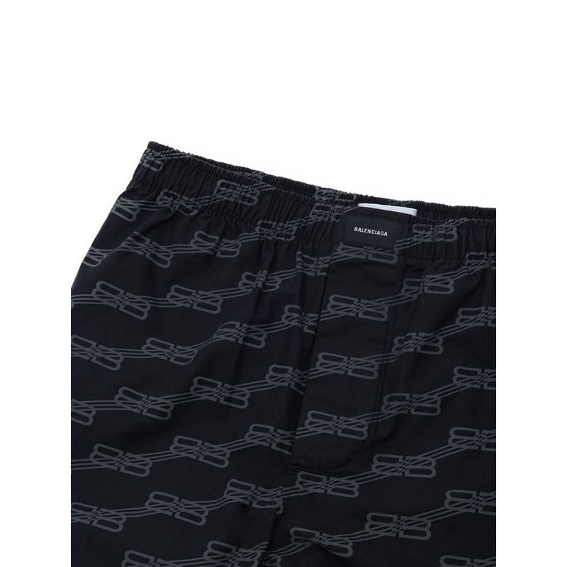 Balenciaga Bermuda Shorts en Coton Noir - Élégance et Confort