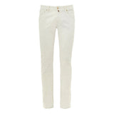 Jean Skinny Blanc Jacob Cohen - Modèle Slim Fit