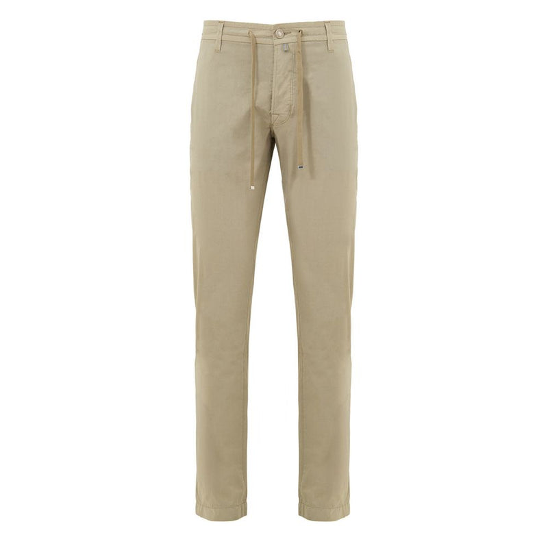 Jacob Cohen Beige Cotton Casual Pant - Pharrell Drawstring Trousers