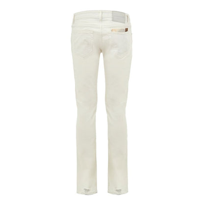 Jacob Cohen White Cotton Skinny Jean