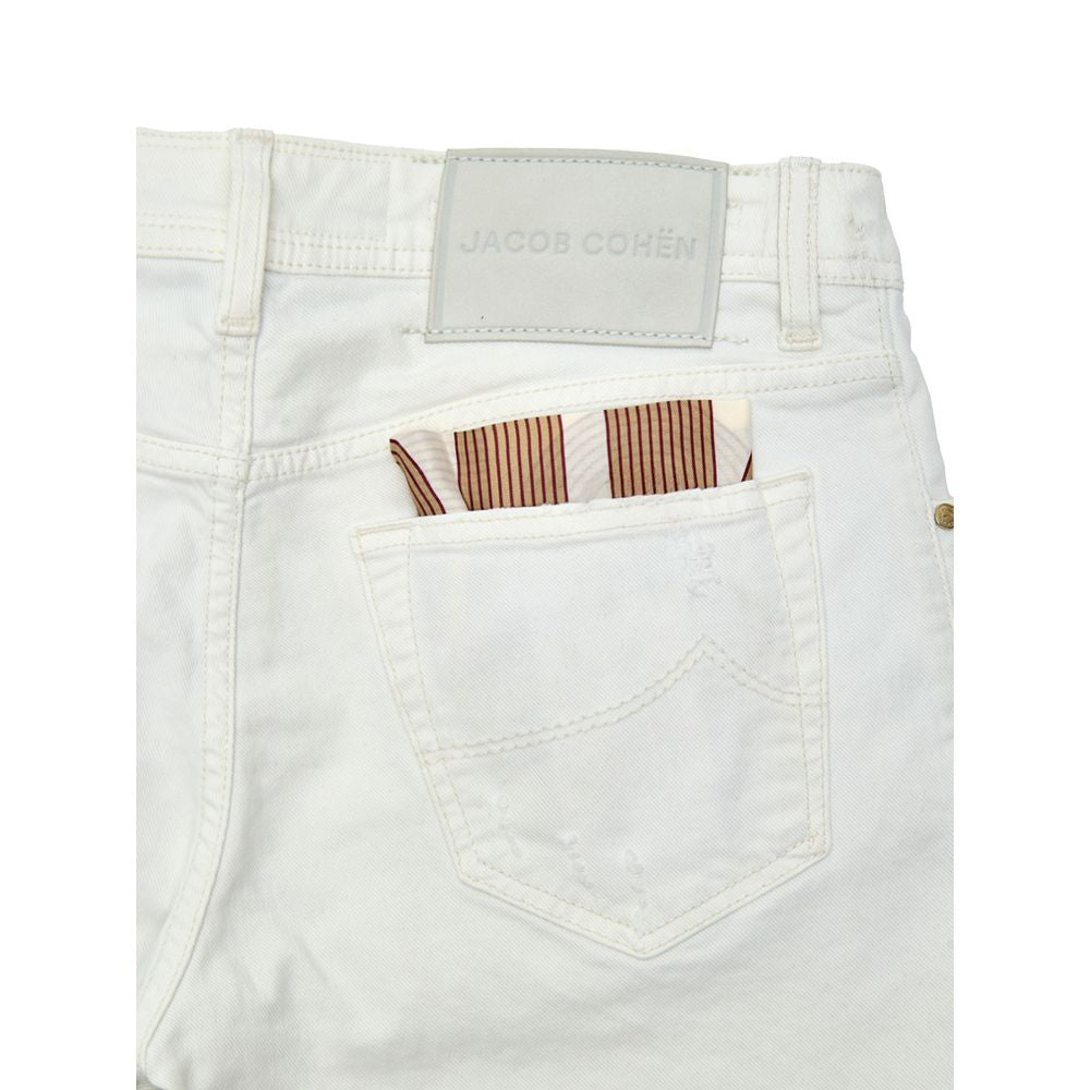 Jean Skinny Blanc Jacob Cohen - Modèle Slim Fit