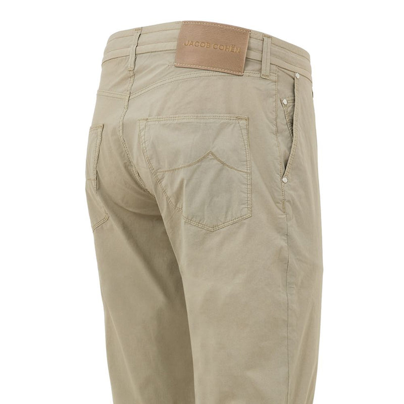 Jacob Cohen Beige Cotton Casual Pant - Pharrell Drawstring Trousers