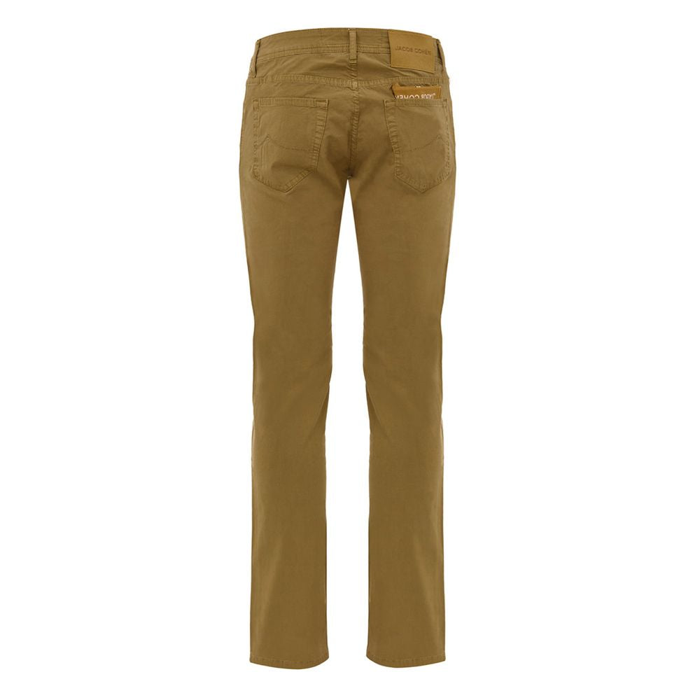 Jacob Cohen Pantalon Skinny Jaune en Coton
