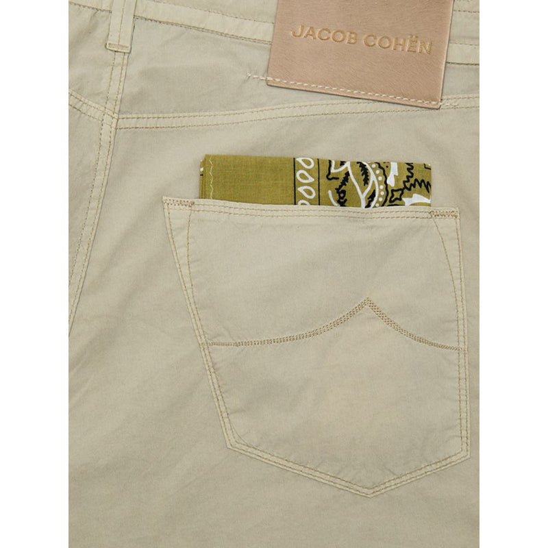 Jacob Cohen Beige Cotton Casual Pant - Pharrell Drawstring Trousers