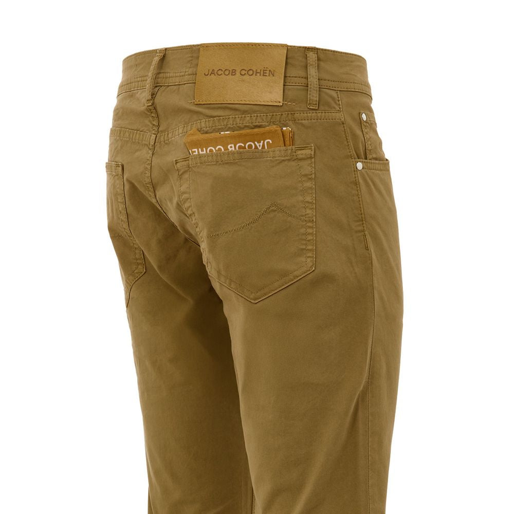Jacob Cohen Pantalon Skinny Jaune en Coton
