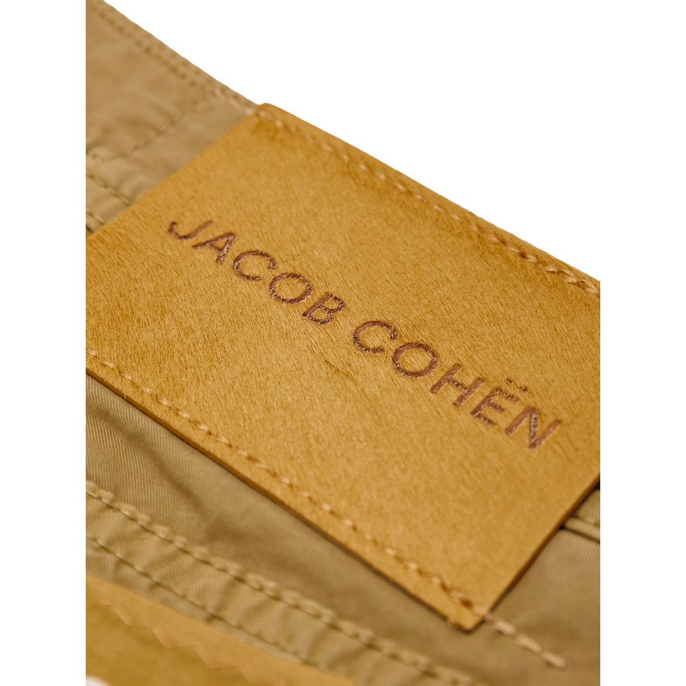 Pantalon skinny en coton jaune de Jacob Cohen