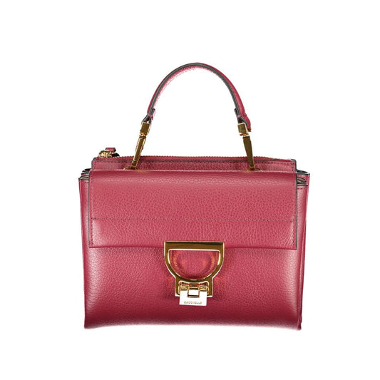 Sac à main en cuir violet Coccinelle