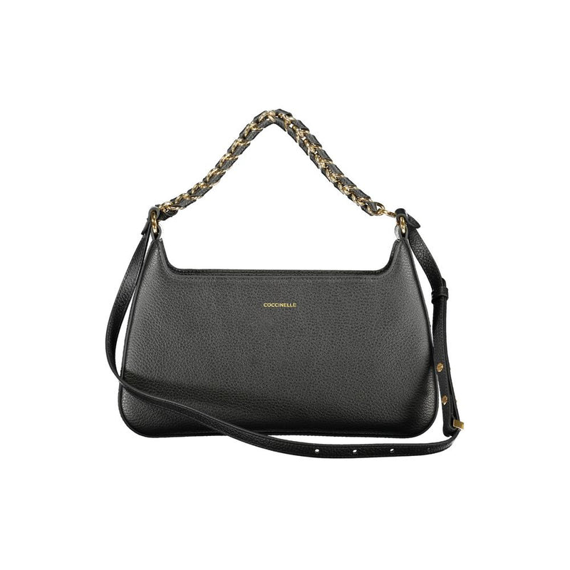 Coccinelle Black Leather Handbag - Élégant et Pratique
