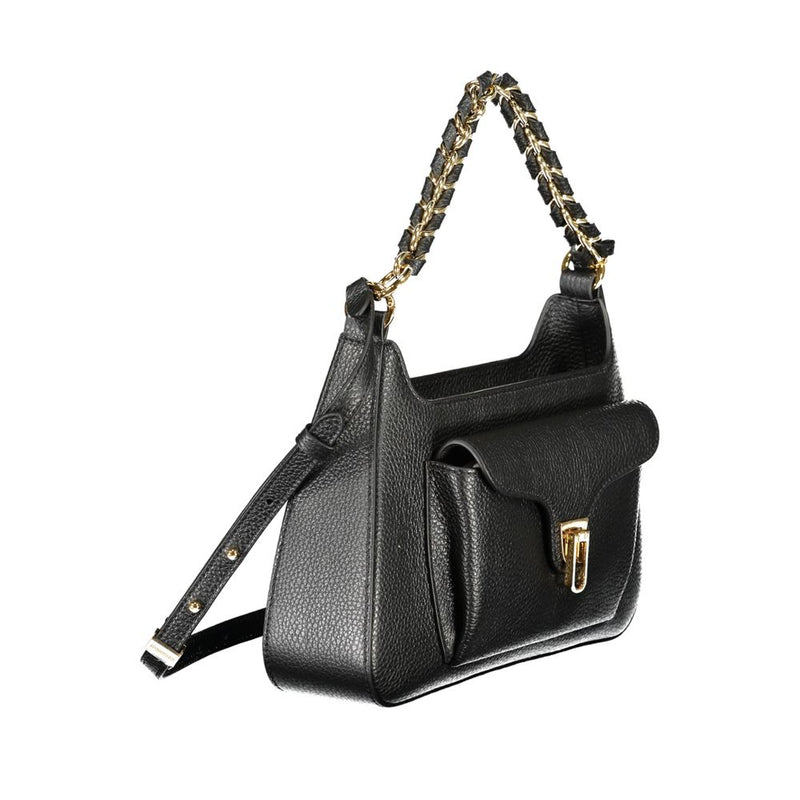 Coccinelle Black Leather Handbag - Élégant et Pratique