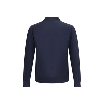 Pull en laine à col polo Prada