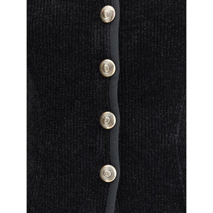 Blazer en soie Giorgio Armani avec boutons décoratifs à tige métallique