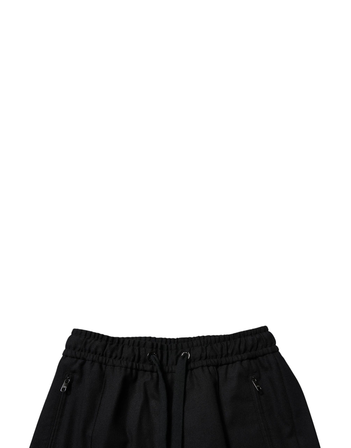 Pantalon jogging skinny noir en laine Dolce &amp; Gabbana pour homme
