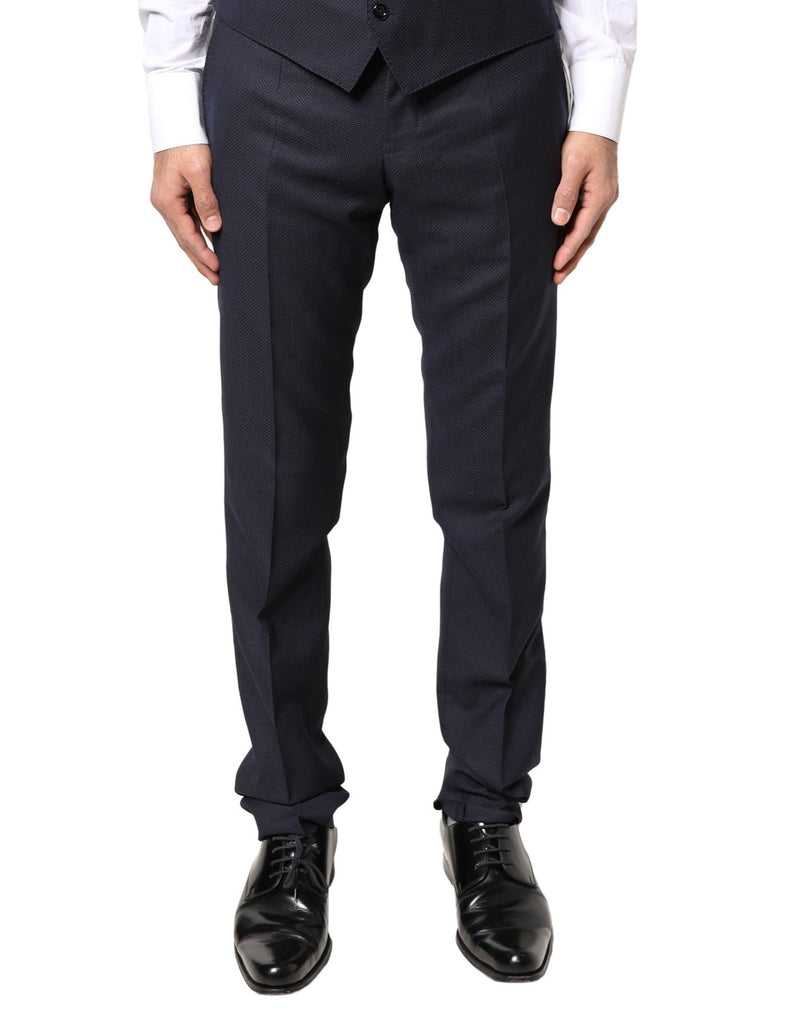 Dolce &amp; Gabbana Grijze Wollen Formele Kleding Heren Broeken