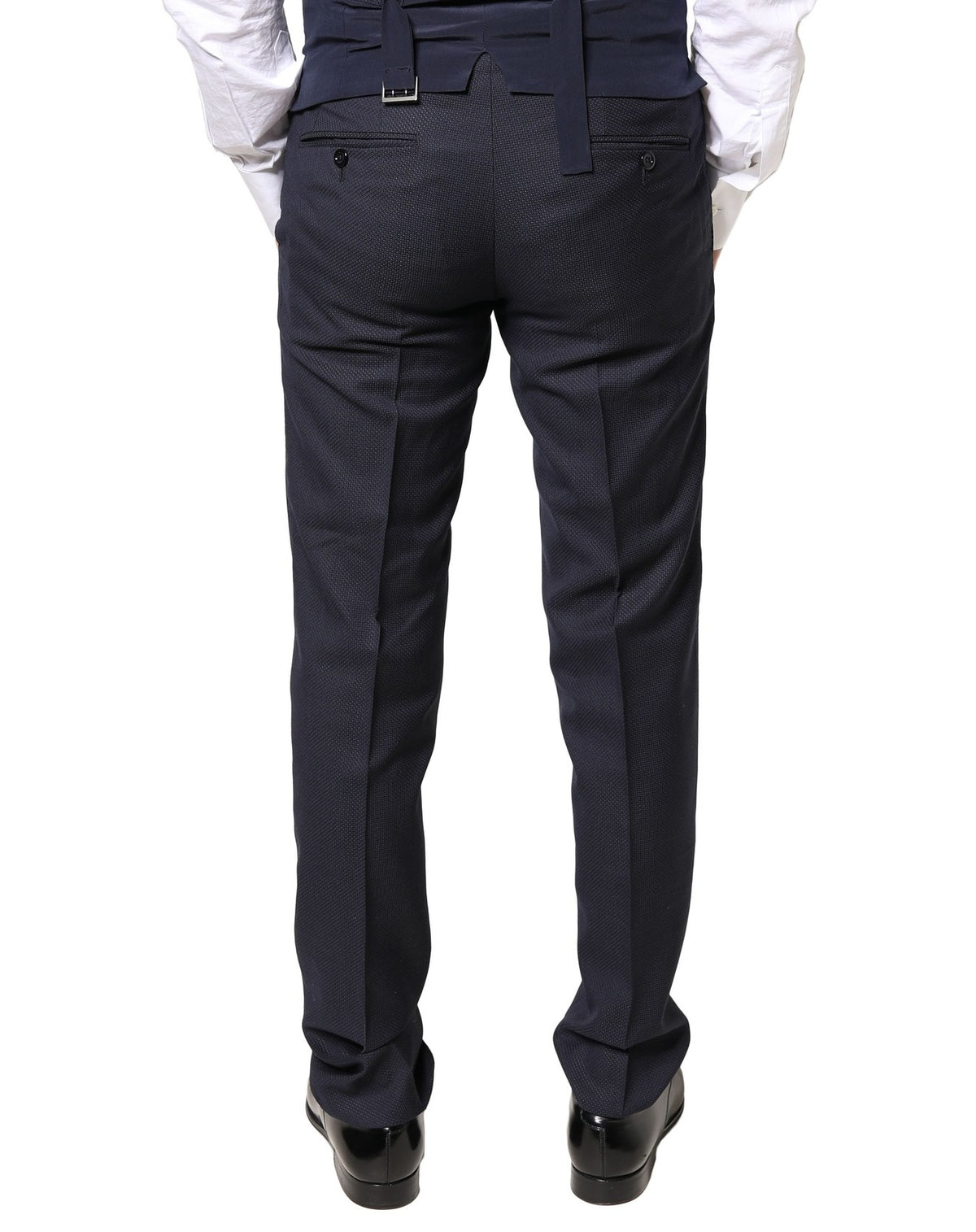 Pantalon tailleur habillé pour homme en laine grise Dolce &amp; Gabbana