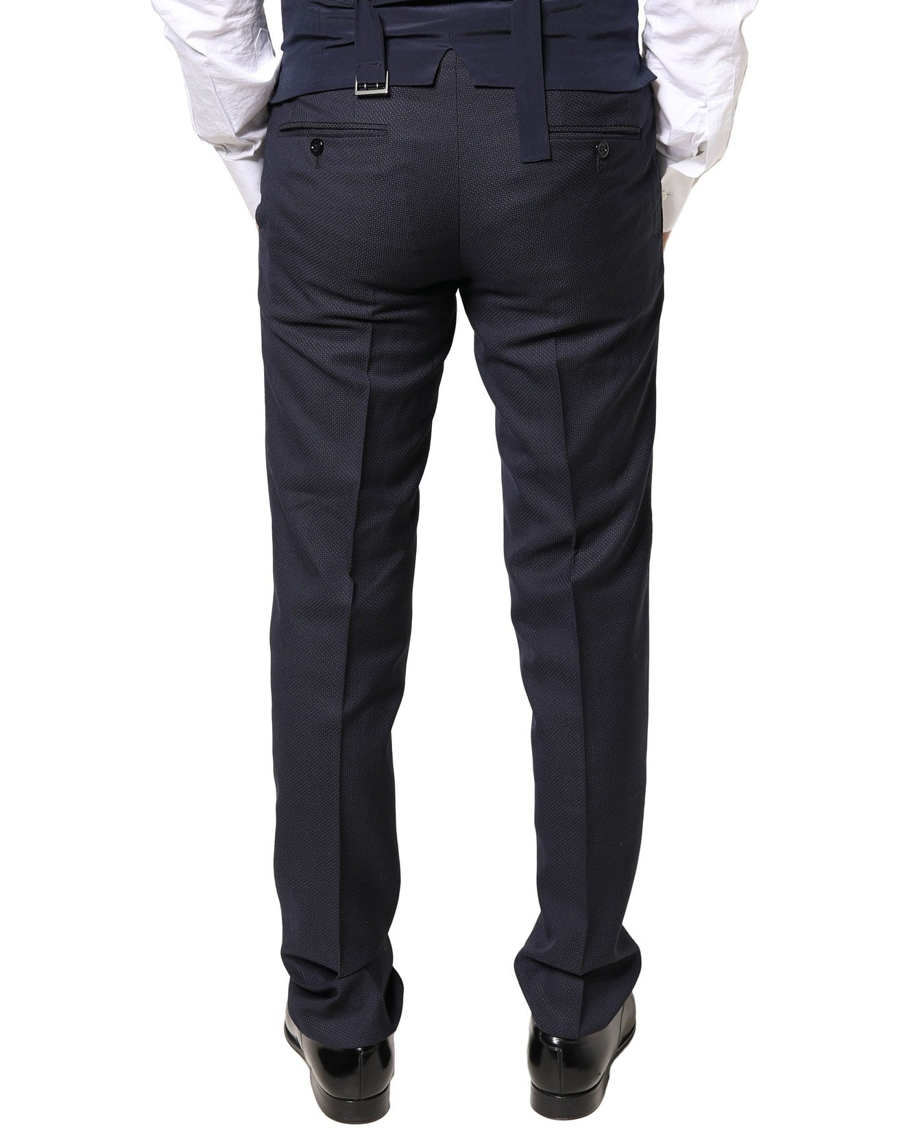Dolce & Gabbana Gray Wool Formal Dress Men Trousers Pants