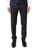 Pantalon tailleur habillé pour homme en laine grise Dolce &amp; Gabbana