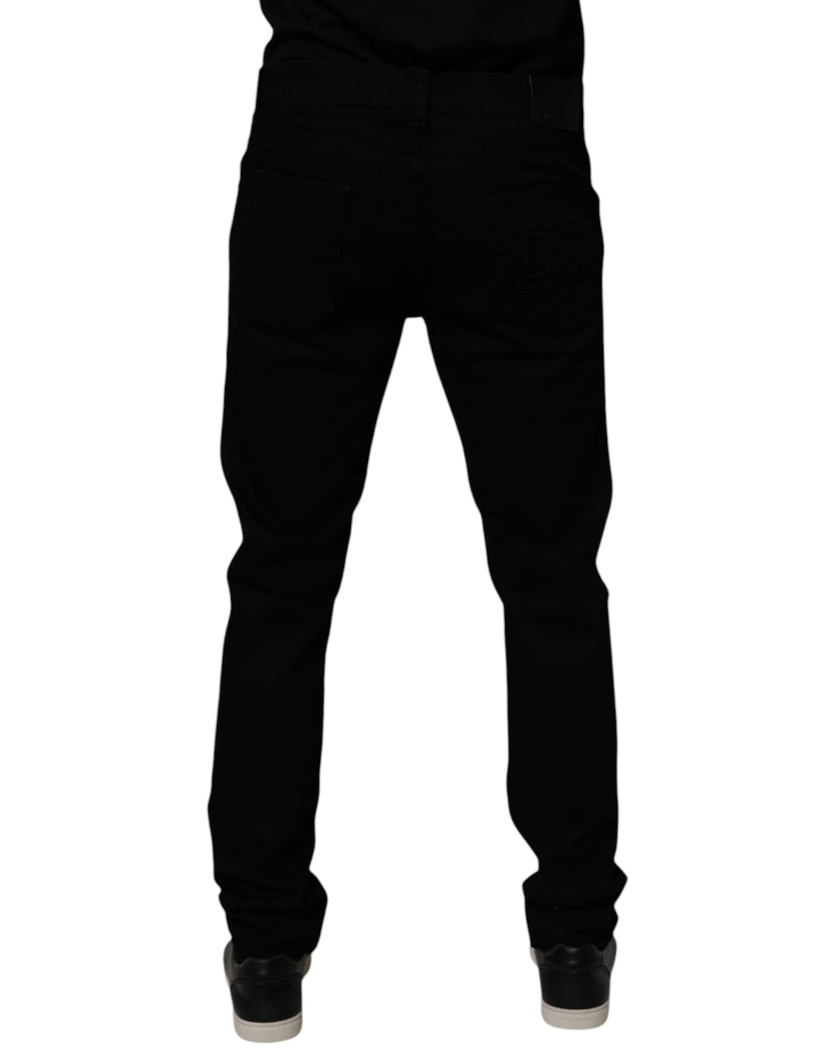 Jean slim en coton noir extensible pour homme de Dolce &amp; Gabbana