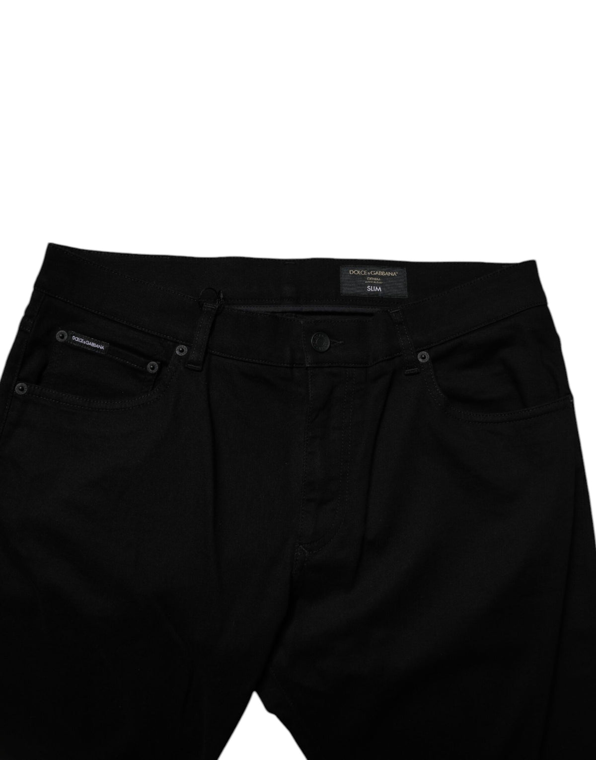 Jean slim en coton noir extensible pour homme de Dolce &amp; Gabbana