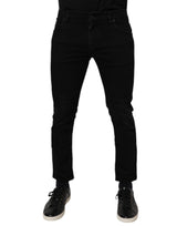 Jean slim en coton noir extensible pour homme de Dolce &amp; Gabbana