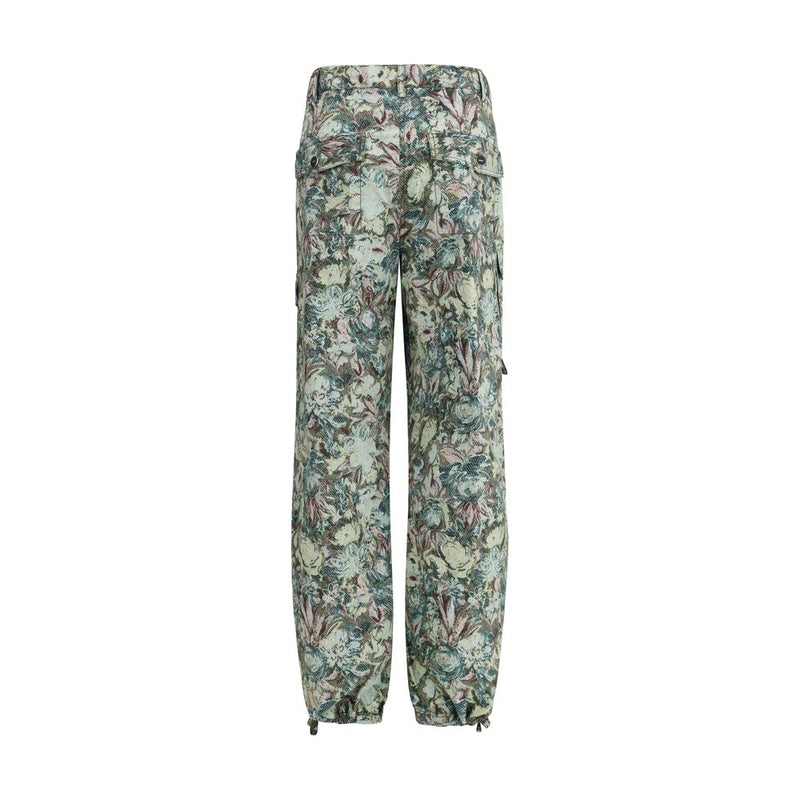 Ganni Multicolor Cotton Casual Pants for Women