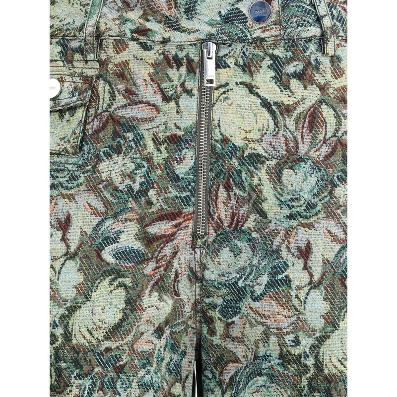 Ganni Multicolor Cotton Casual Pants for Women