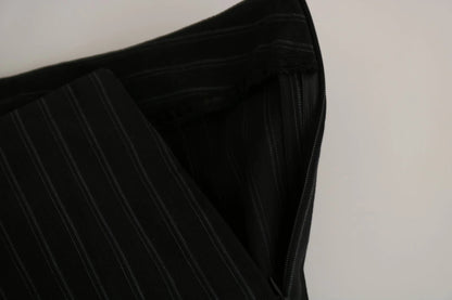 Pantalon-jupette droit noir taille haute de BENCIVENGA