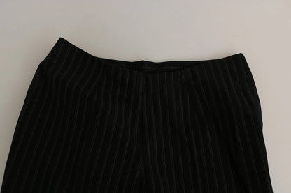 Pantalon-jupette droit noir taille haute de BENCIVENGA