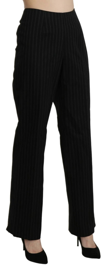 Pantalon-jupette droit noir taille haute de BENCIVENGA