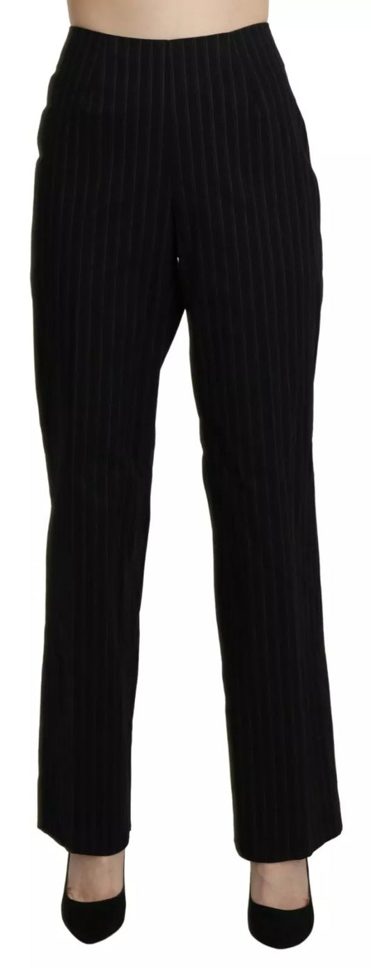 Pantalon-jupette droit noir taille haute de BENCIVENGA