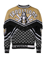 Pull en jersey multicolore Tradizione E Devotion de Dolce &amp; Gabbana