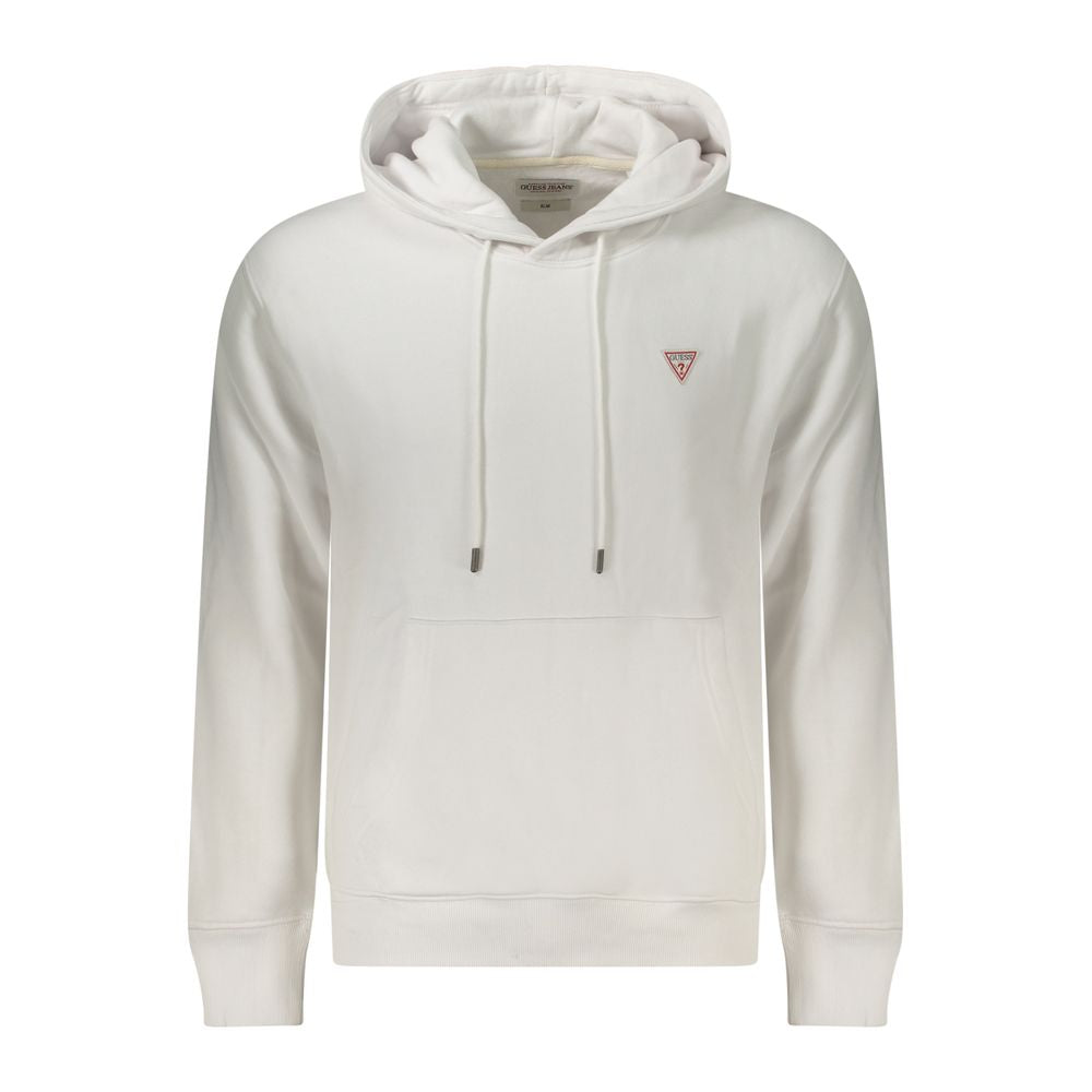 Guess Jeans Sweatshirt en Coton Blanc - Modèle Slim Fit
