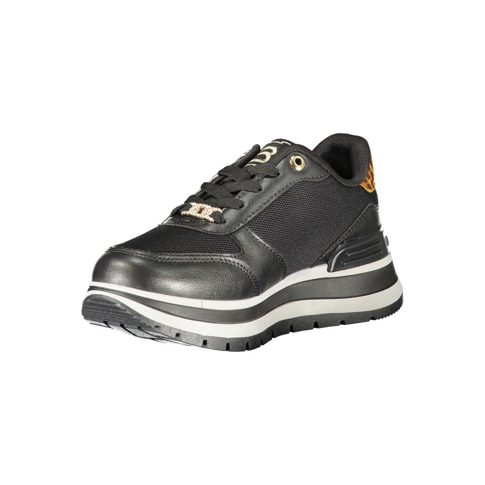 Laura Biagiotti Sneakers Femme Noires en Polyester - Élégantes et Confortables