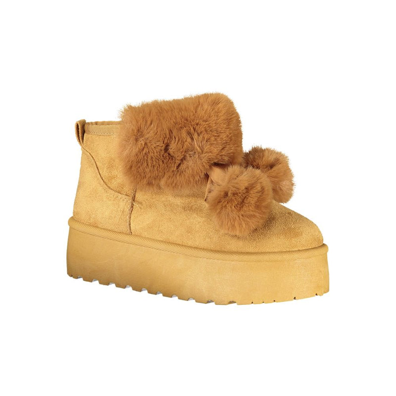 Laura Biagiotti Brown Polyester Women Boot - Chic Ankle Style