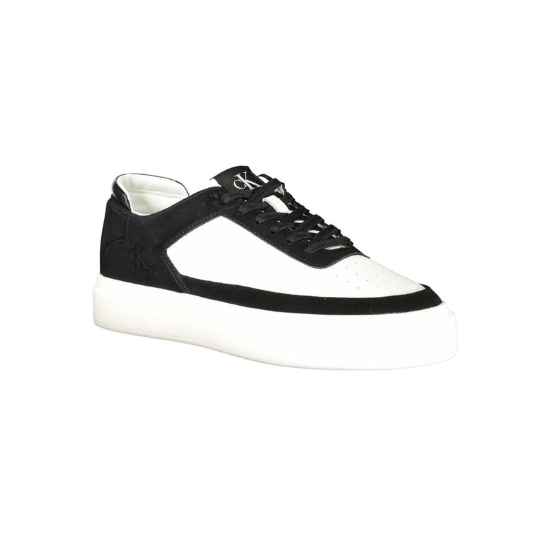 Calvin Klein White Leather Men Sneaker - Élégant et Confortable