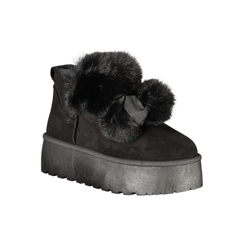 Laura Biagiotti Black Polyester Women Boot - Chic Ankle Boots