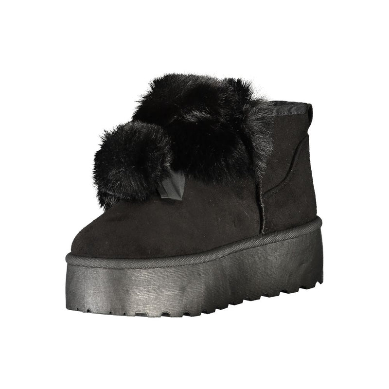Laura Biagiotti Black Polyester Women Boot - Chic Ankle Boots