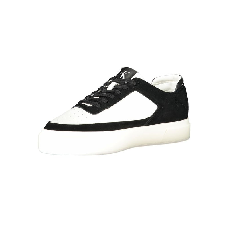 Calvin Klein White Leather Men Sneaker - Élégant et Confortable