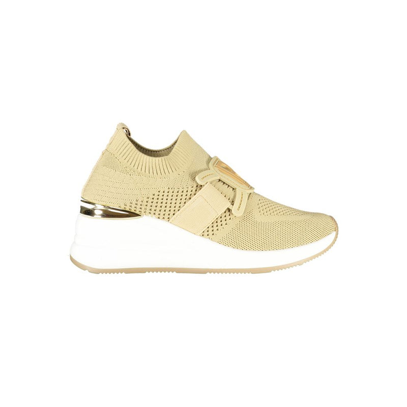 Laura Biagiotti Beige Polyester Women Sneaker - Chic & Comfortable